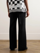Versace - Straight-Leg Pleated Wool-Twill Suit Trousers - Black