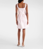 Giambattista Valli Floral-appliqué cotton minidress