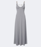 Eres Sculpturale embellished jersey maxi dress