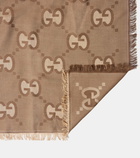 Gucci GG cotton and silk jacquard scarf