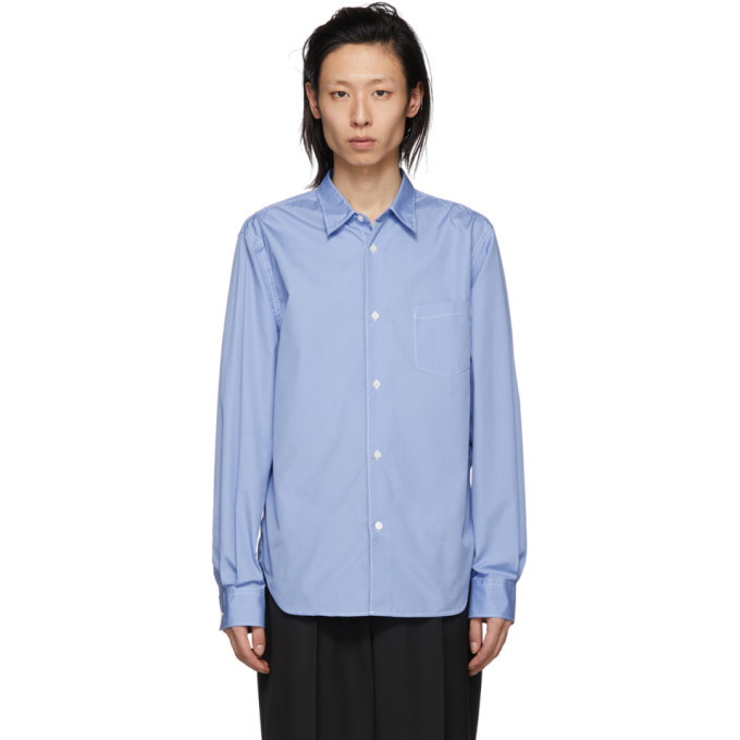 Photo: Comme des Garcons Homme Blue Cotton Shirt