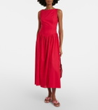 Faithfull Prali cotton midi dress