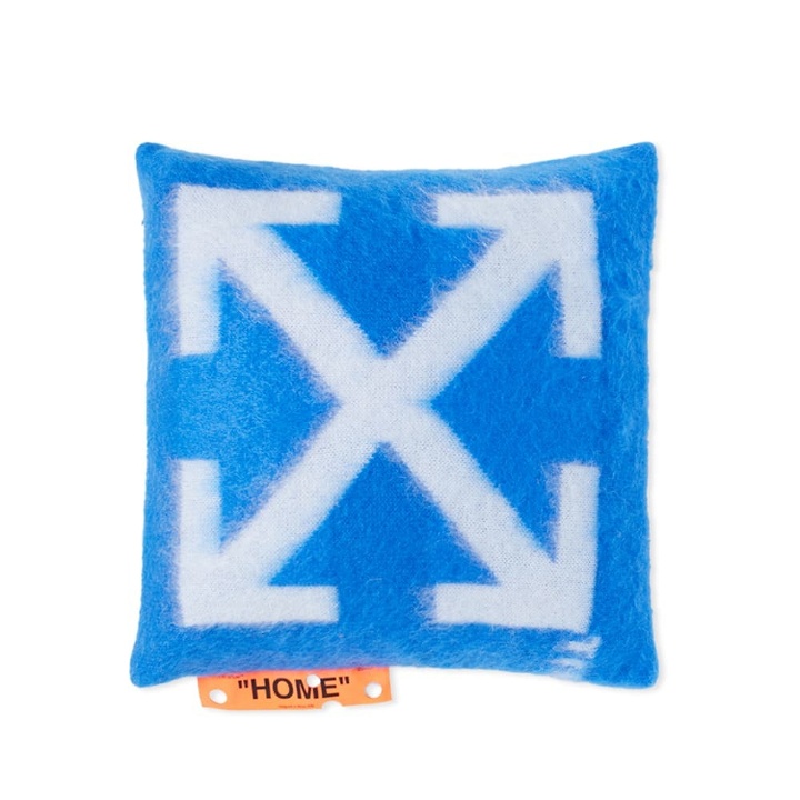 Photo: Off-White Arrow Logo Brushed Small Pillow