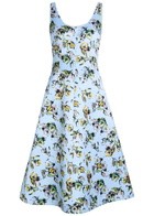 Emilia Wickstead Abella Floral-print Satin Midi Dress Green