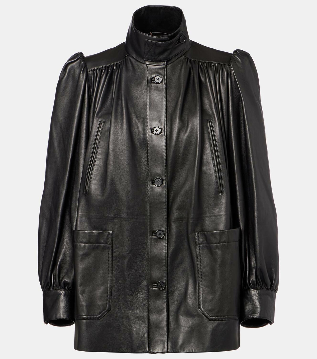 Chloé Gathered leather jacket Chloe