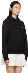 Lacoste Black Zipped Hoodie