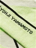 Y-3 - Logo-Jacquard Cotton-Blend Socks - Yellow