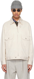 Engineered Garments Off-White Zip Jacket