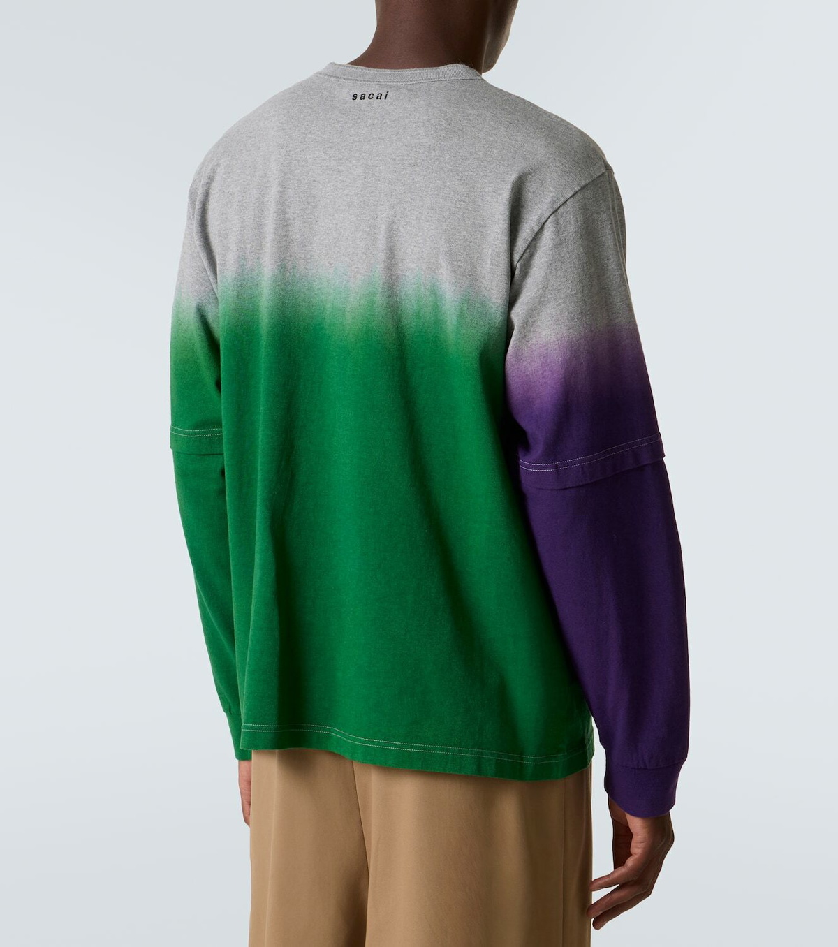 Sacai Dyed cotton sweatshirt