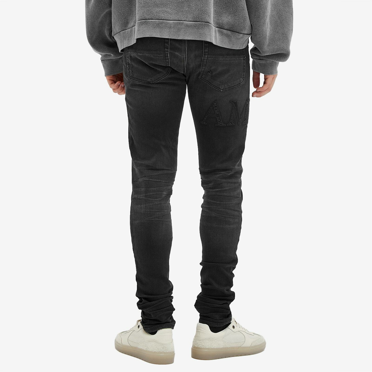 AMIRI Ma Bar Logo Straight Jean Black Men's - GB