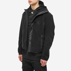 Givenchy Men's Embroidered Logo Polar Fleece Jacket in Black