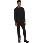 Alexander McQueen Black Wool Sleeves Sweatshirt