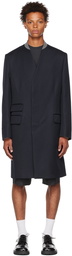 Maison Margiela Navy Twill Coat