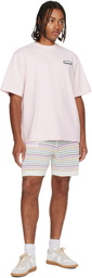 Casablanca Pink 'Casa' Racing Oversized Short Sleeve T‑shirt