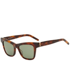 Saint Laurent Sunglasses Women's Saint Laurent SL M106 Sunglasses in Havana/Green