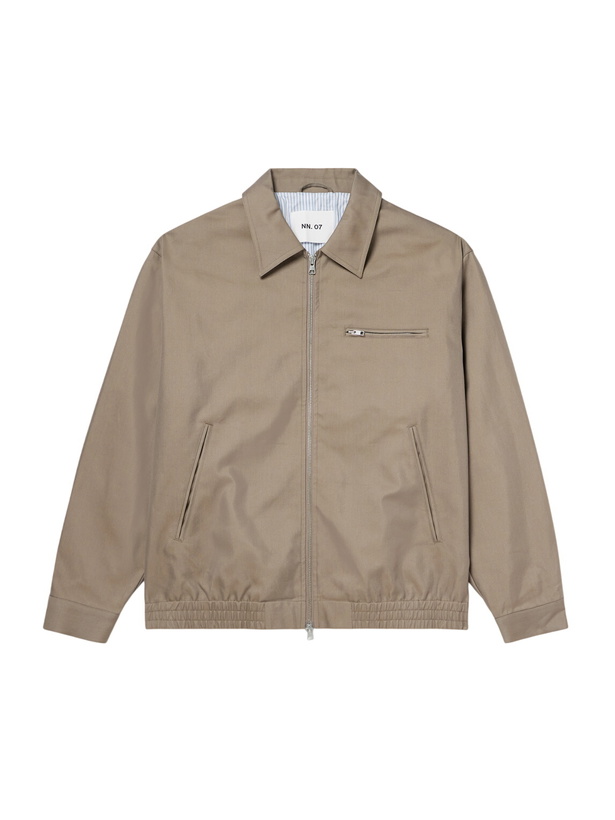 Photo: NN07 - Gideon 80038 Organic Cotton-Twill Blouson Jacket - Brown