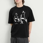 YMC Men's Graphic Triple T-Shirt in Black