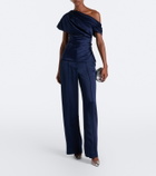 Simkhai Kyra high-rise satin wide-leg pants