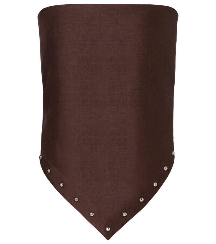 Photo: Staud Samara embellished linen top