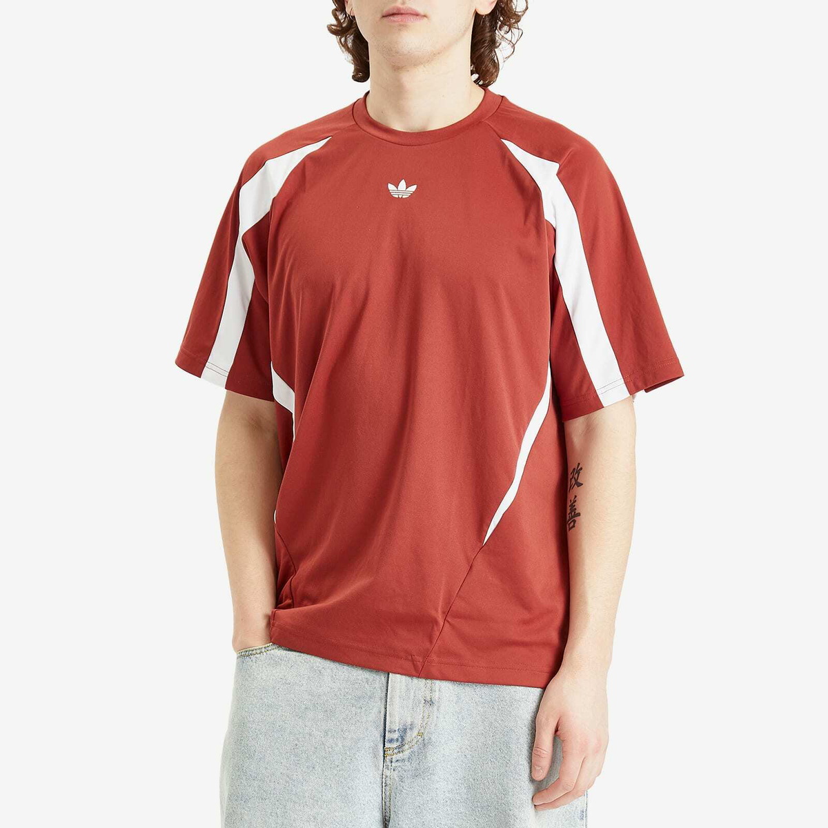 ★★Adairs★★ Skateboarding Team Geist Jersey Ruby White JC Adidas Men's Teamgeist Jersey in Preloved Ruby/White adidas