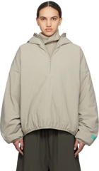 Fear of God ESSENTIALS Gray Half-Zip Hoodie