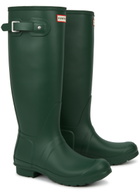 Hunter Original Tall Rubber Wellington Boots Green