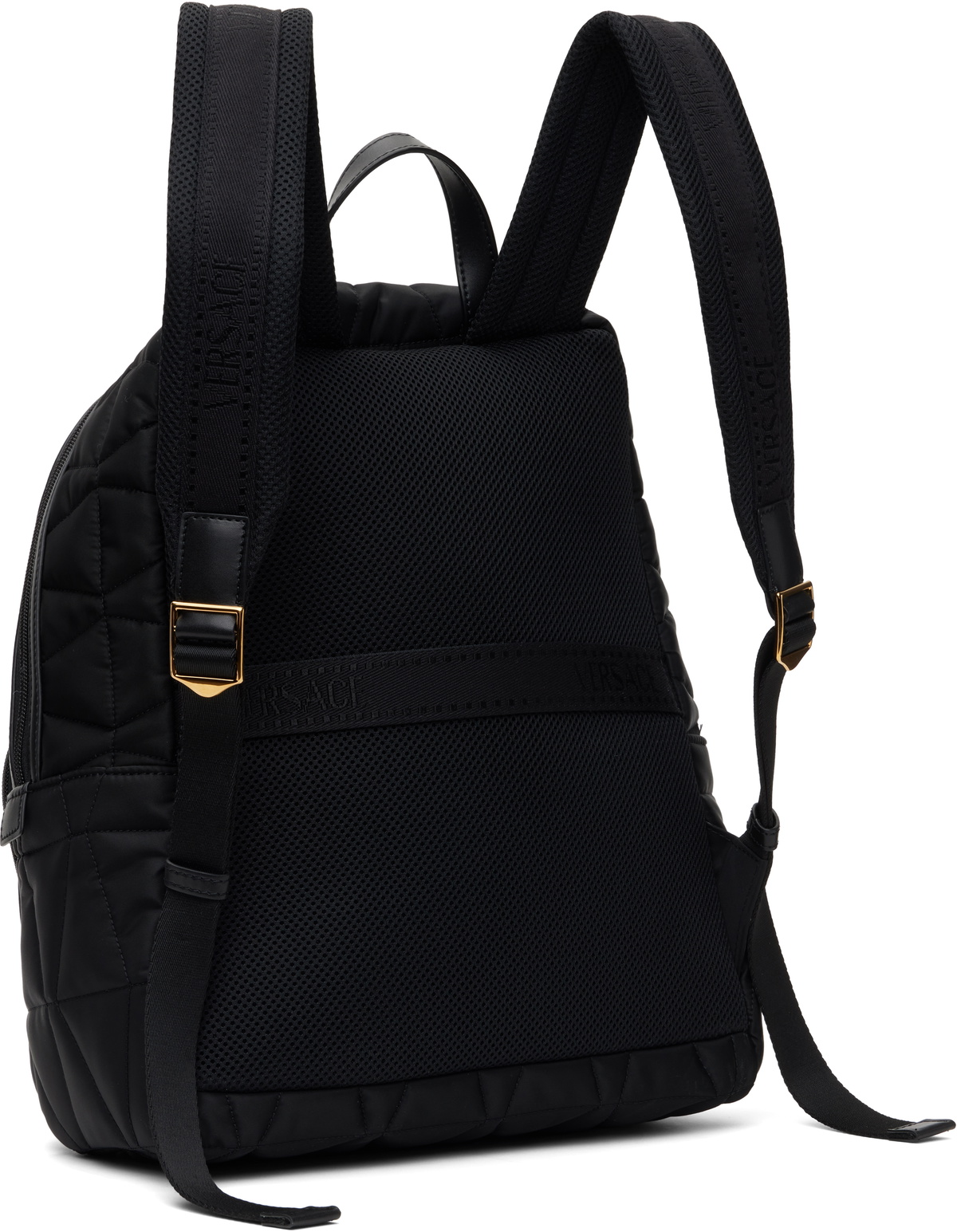 Versace Black 'Versace' Myth Quilted Backpack