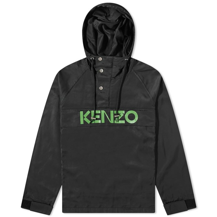 Photo: Kenzo Men's Logo Popover Anorak in Black