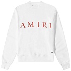 AMIRI Ma Logo Crew Sweat in White