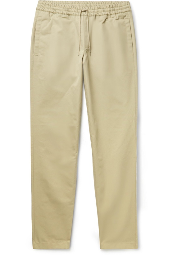 Photo: A.P.C. - New Kaplan Cotton-Blend Gabardine Drawstring Trousers - Neutrals - IT 44