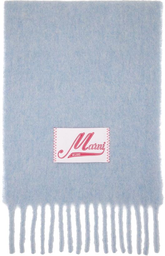 Photo: Marni Blue Fringed Scarf