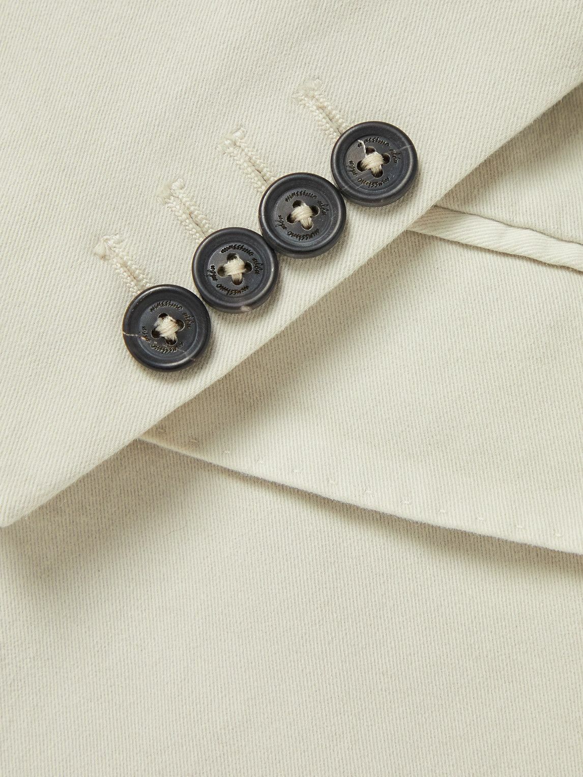 Massimo Alba - Unstructured Cotton-Blend Twill Blazer - Neutrals