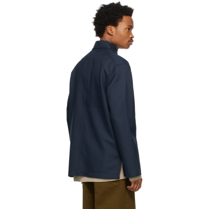 Acne Studios Navy Twill Shirt Jacket Acne Studios