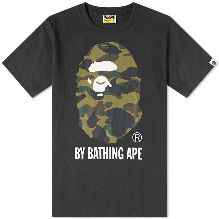 Photo: A Bathing Ape 1st Camo By Bathing Tee Black & Green