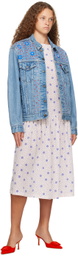 Caro Editions Blue Daisy Denim Jacket