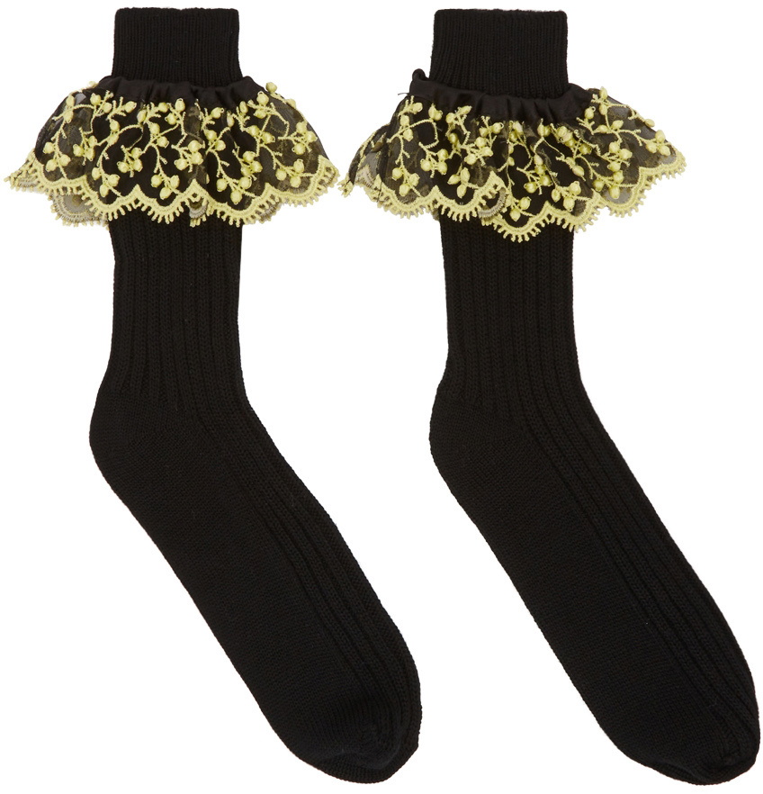 Cecilie Bahnsen Black Ginny Socks Cecilie Bahnsen