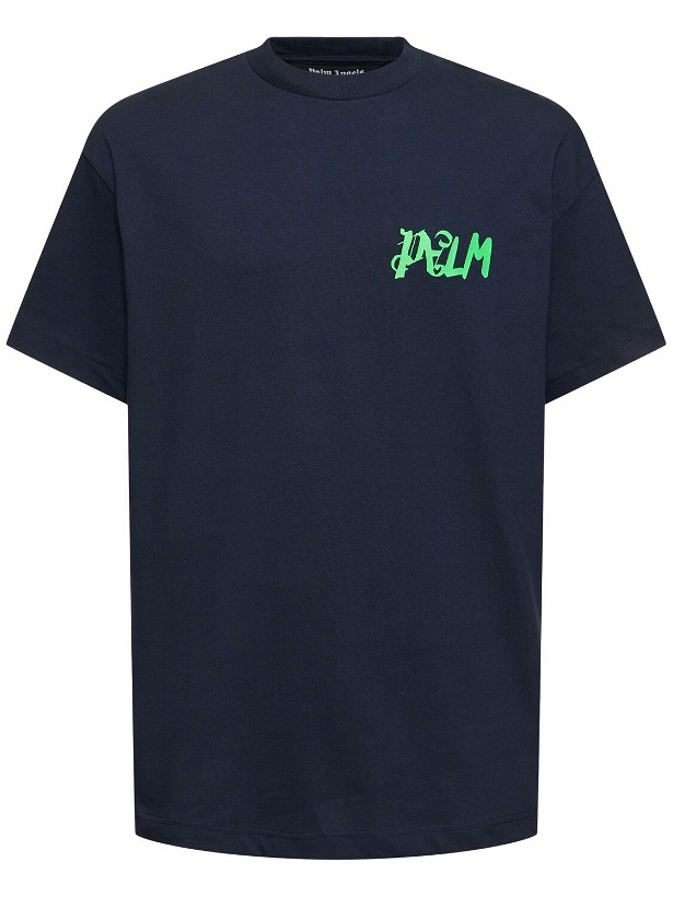 Photo: PALM ANGELS - I Am Lost Print Cotton T-shirt