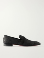 Christian Louboutin - Dandy Deco Jacquard Loafers - Black