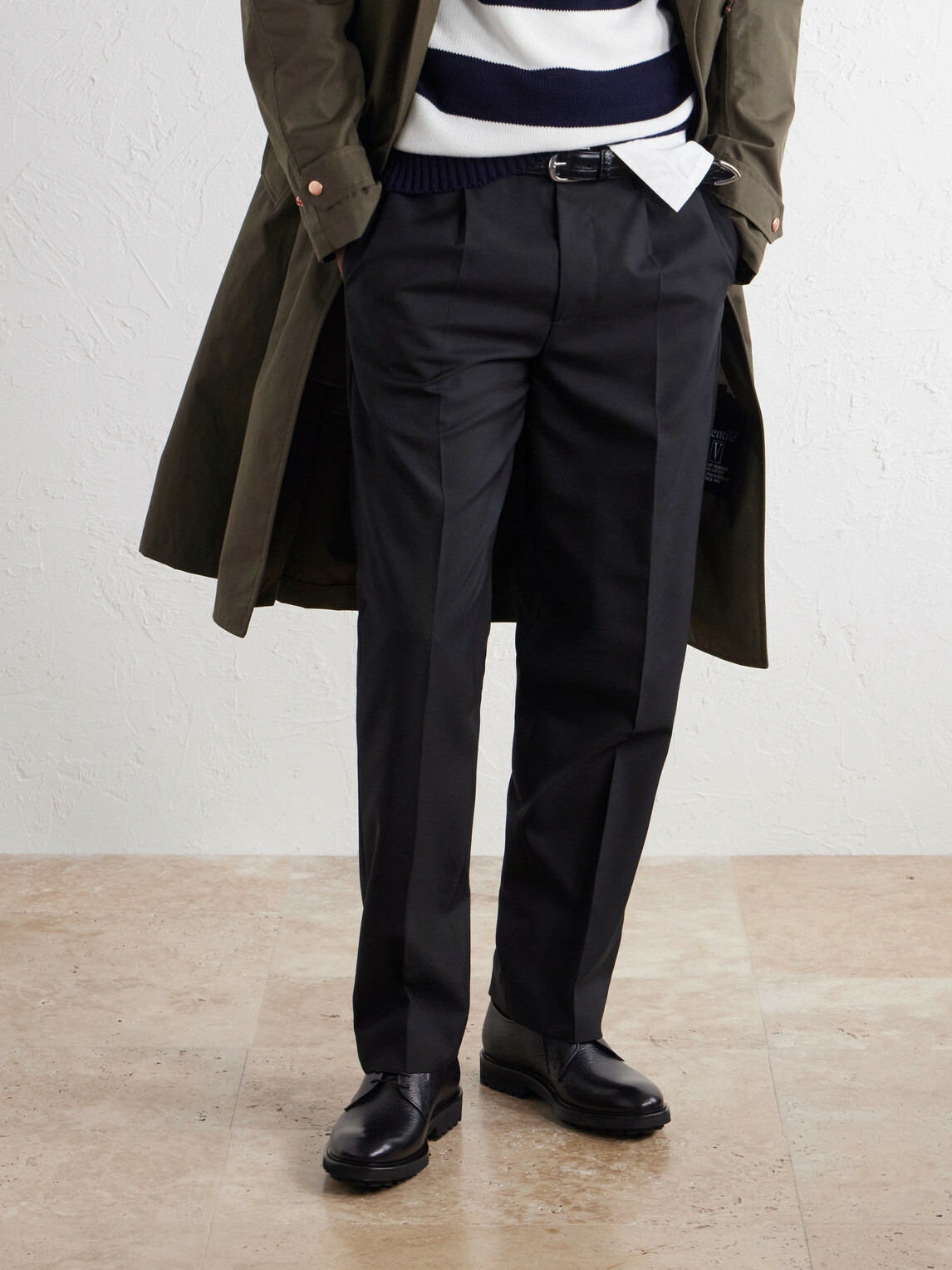 Mr P. - Full-Grain Leather Derby Shoes - Black