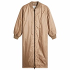 Max Mara Women's Longline Bomber Jacket in Camel