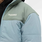 Pleasures Men's Kerosene Puffer Jacket in Blue