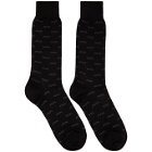 Ermenegildo Zegna Black XXX Dress Socks