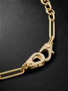 Foundrae - Sister Hook Gold Diamond Chain Necklace