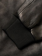 Nili Lotan - Burton Leather Bomber Jacket - Black