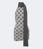 Aya Muse Axis wool-blend minidress