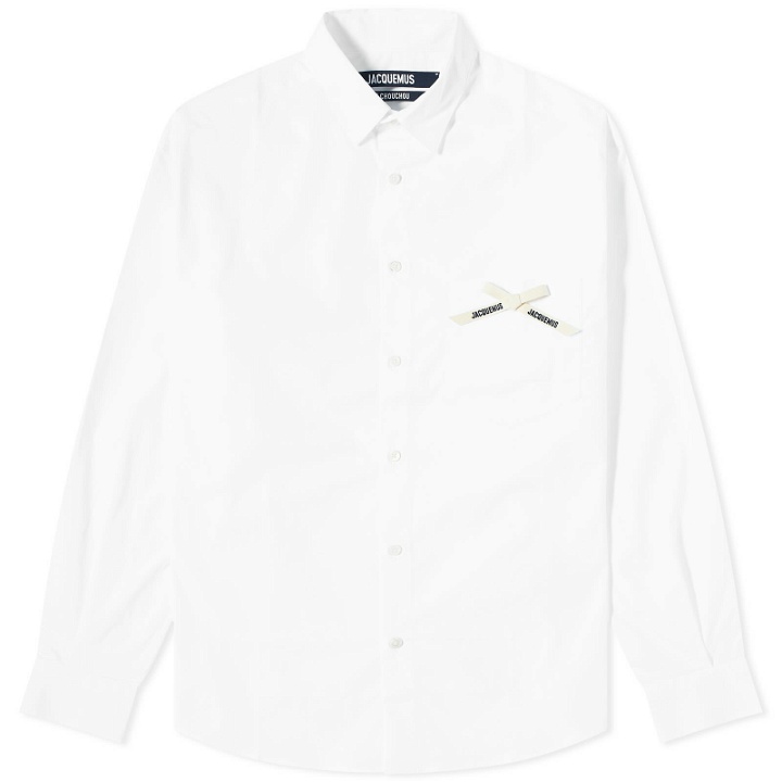 Photo: Jacquemus Men's Simon Ribbon Shirt in White
