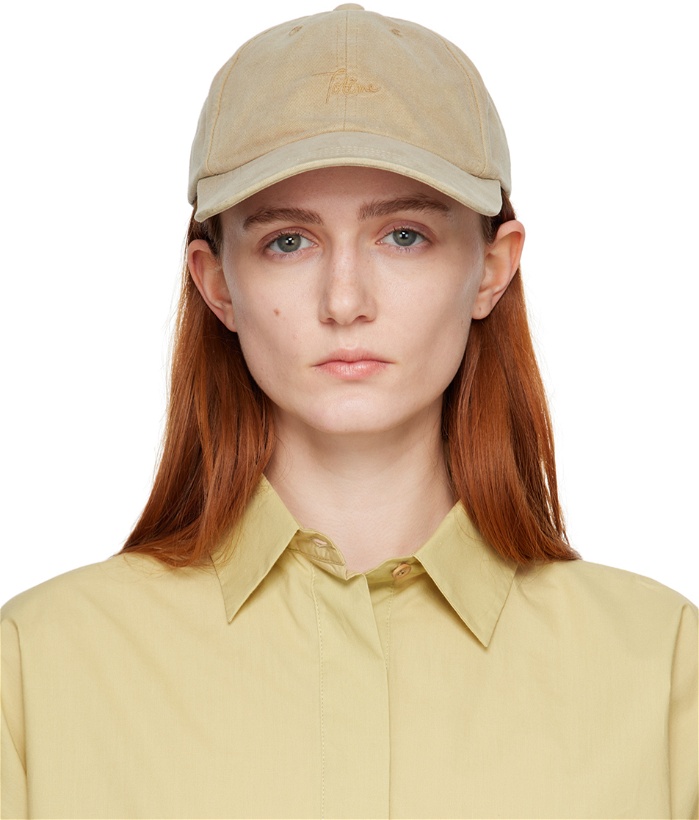 Photo: TOTEME Beige Embroidered Cap