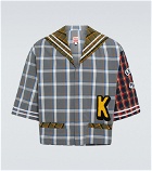 Kenzo - Checked cotton bowling shirt