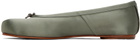 Maison Margiela Green Tabi Ballerina Flats