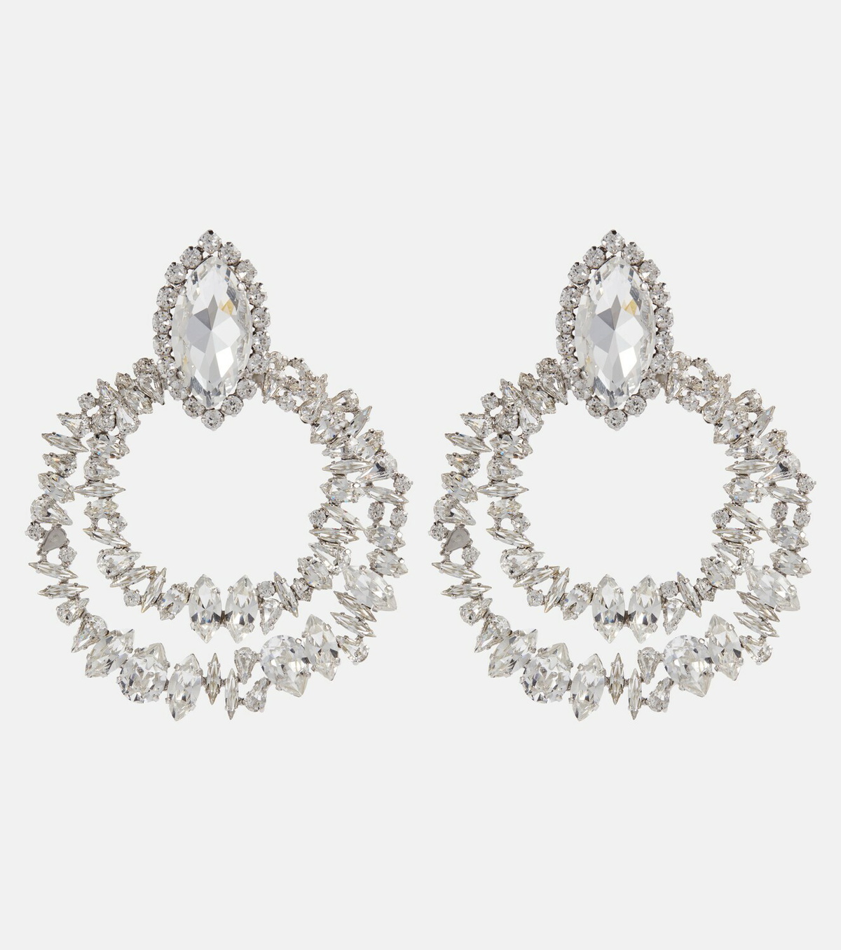 Saint Laurent Crystal clip-on earrings Saint Laurent
